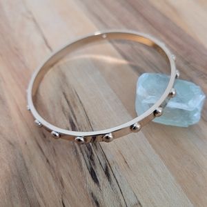 Kate Spade bangle bracelet with studs, Rose Gold